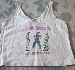 Vintage US Boys Shirt White 1992 All Over Print America Flag Size Small