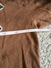 AC/DC Japan Tour 1981 Brown Tie Dye T-Shirt Mens Size Medium