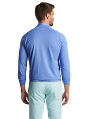 Peter Millar Mens Blue Crown Sport Cradle Performance Crewneck T-Shirt Size S