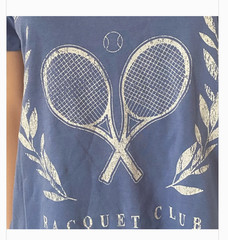 Blue Malibu Racquet Club T-Shirt Size XSmall