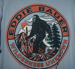 Eddie Bauer Man’s L Tee Shirt Bigfoot Graphic