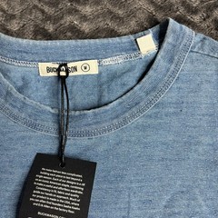 Buck Mason size M Indigo Dipped Yuma 90s Boxy T Shirt Short Sleeve NWT