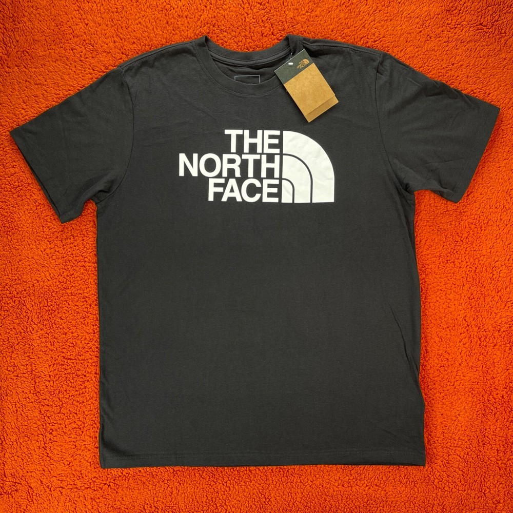 THE NORTH FACE T-Shirt Mens LARGE SS Half Dome Short Sleeve Crew Neck Black NEW