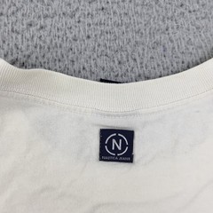 Nautica Jeans Shirt Mens XL VTG White Logo Graphic