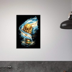 ARGENTINA World Cup Classic Semi-Glossy Paper Wooden Framed Poster