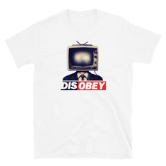 Disobey TV Head Suit Man T-Shirt – Bold Graphic Design for Trendsetters
