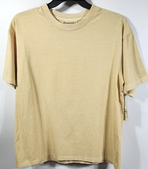 No Boundaries Men’s S Cotton Oversize Tee Short Sleeve Yellow T-Shirt NEW