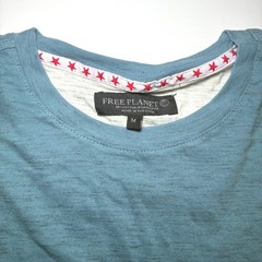 NWT Free Planet Cotton Blue T-Shirt Mens Medium Sustainable 4th of July Summer
