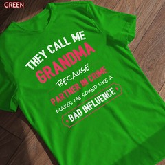 Funny Grandma Shirt – Grandma Partner In Crime T-Shirt Gift for Grandmothers