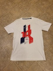 Pierre Gasly #10 Formula 1 Toro Rosso White Short Sleeve Shirt For Men Size M