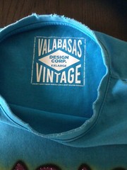 Vintage Valabasas Distressed Blue T-shirt For The 99 And 2000s Size 2XL