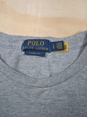 Polo Ralph Lauren Classic Fit Surfer Polo Bear T-Shirt Mens L Gray
