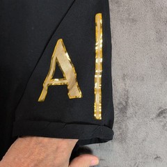 Armani Exchange Shirt Adult Large Graphic Gold Logo Classic Designer Casual SS