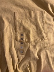 UNI QLO brand t- shirt new w tags yellow Mint XL wardrobe sale