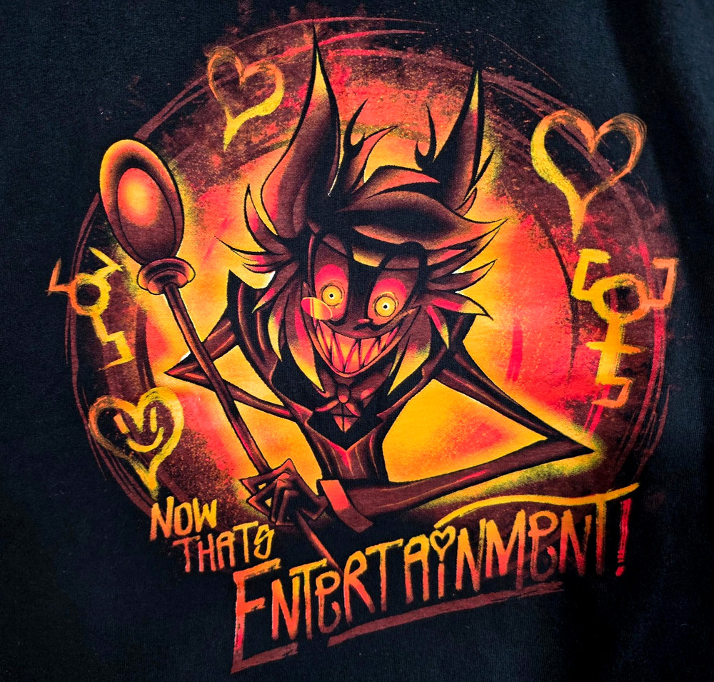 Hazbin Hotel Alastor T Shirt Graphic Print Tee Now Thats Entertainment 2019 VGC