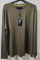 NEW RLX Ralph Lauren Performance Long Sleeve T-Shirt Crew Neck Golf Green L $128