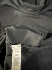 L.L. Bean Shirt Mens LT Black Long Sleeve Turtleneck Tee Cotton Thermal Big Tall