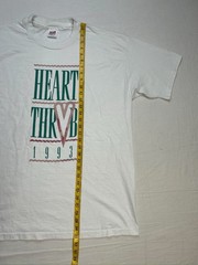 Vintage 90s Single Stitch Band Tee Style Heart Throb Shirt XXL 1993 Marathon USA