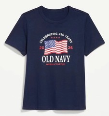 OLD NAVY US Flag 2026 RED, NAVY, etc 250th Anniversary T-SHIRT