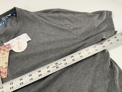 Jachs Signature Soft Touch Henley Shirt XL Gray Poly Viscose NWT $65 YGI K2-379