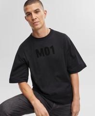 Mode of One Mens Relaxed-Fit MO1 T-Shirt Deep Black