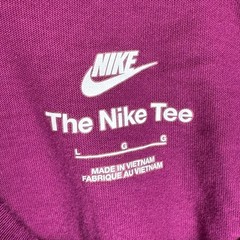 Nike The Nike Tee Mens Large Plum Purple Embroidered Futura Logo Short Sleeve T