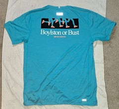 New Balance Run Boston T-Shirt Athletic Bolyston Or Bust Men’s Large