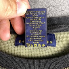 Polo Ralph Lauren Mens XL Camouflage Camo Waffle Knit Long Sleeve Shirt