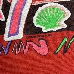 Vintage 80s Shirt Mens XL Beach Palm Tree Short Sleeve Single Stitch 1989