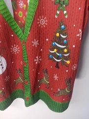 Ugly Christmas 3D All Over Print Long Sleeve T Shirt Men’s Large Snowman NWT