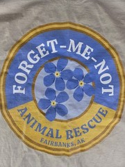 Forget Me Not Animal Rescue Fairbanks Alaska T Shirt Size Medium