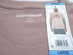 Lucky Brand Dungarees Men’s T-Shirt Size Large 100% Cotton NEW