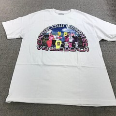 Chinatown Market Shirt Mens Large White Tee Venice Beach Graphic Print White