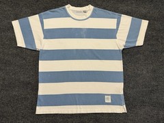 Vintage Claiborne Striped Cotton T-Shirt Adult M Relaxed Casual 90s