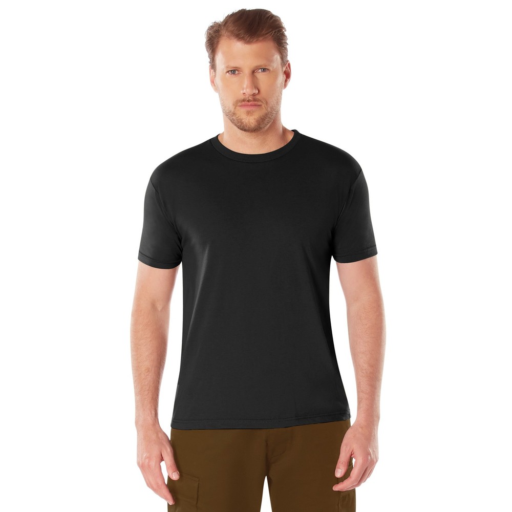 Black T-Shirts Athletic Fit Tagless Medium1713-M