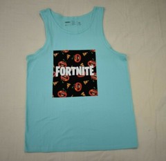 Neff x Fortnite Mens Fortnite Tomato Town Celadon Quad Tank Top Shirt New Medium