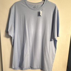 Wearness Kenneth Cole Essentials Slim Fit Blue Short Sleeve Crew Neck Tee XXL
