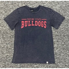 Colosseum Fresno State Bulldogs Mens Small Acid Wash Graphic T-Shirt Charcoal