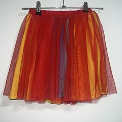 Sesame Street Elmo Shirt Tulle Skirt and Scrunchie 3 Piece Outfit Girls Sz 6/6X