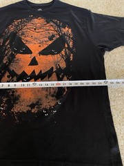 Way to Celebrate Halloween Pumpkin Face Graphic T-Shirt – Men’s 2XL