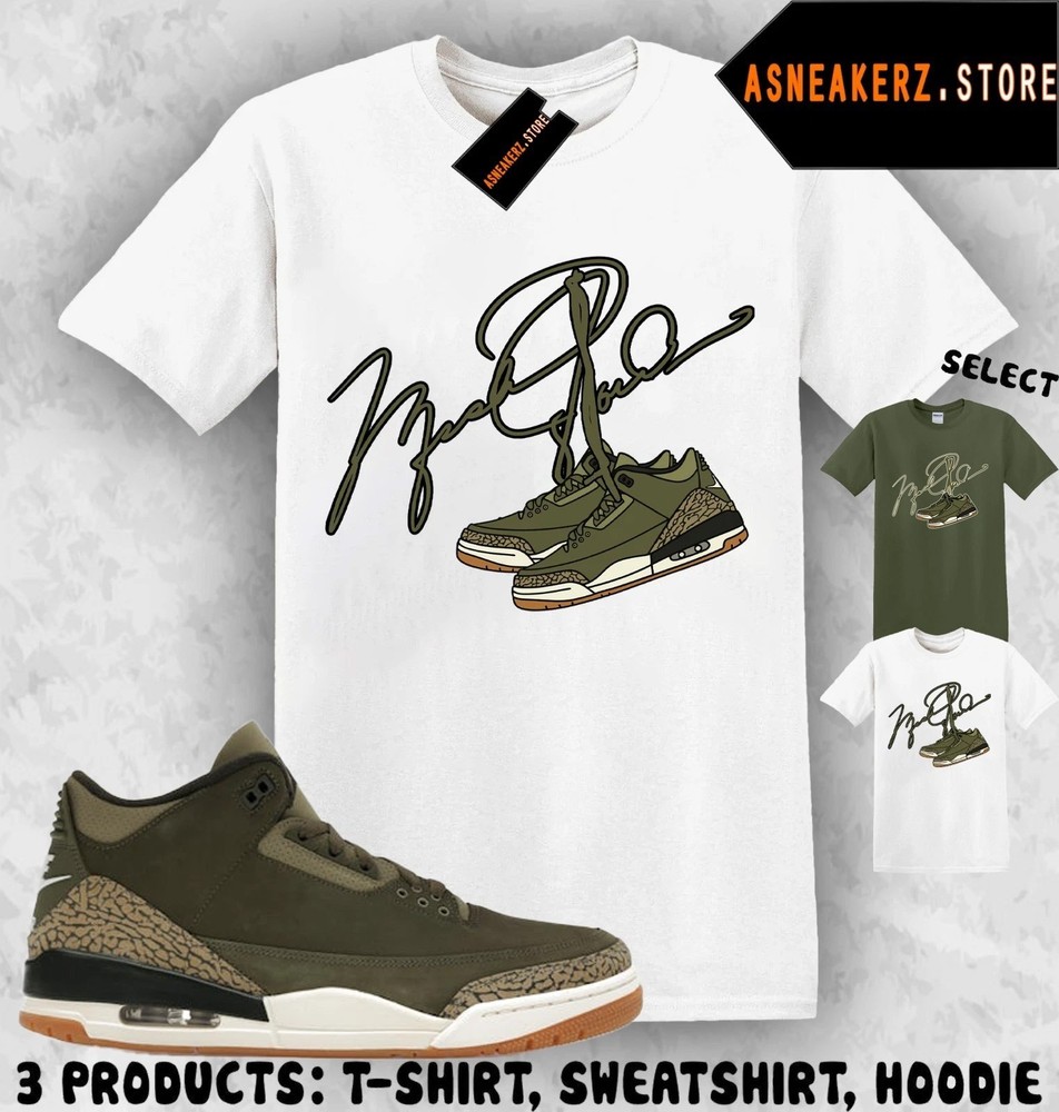 Tee Shirt Matching AJ 3 Family Affair To Match Sneaker MJ Shoelace 3s T-Shirt