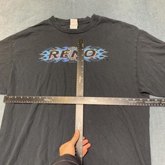 Vintage Reno Nevada 2005 Flames T-Shirt Adult XL Black Cotton Delta Pro Weight