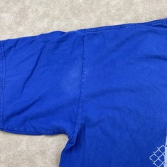 Vintage Nike T-Shirt Men Sz L Basketball Court Y2K Distressed Blue Crewneck