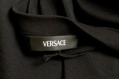 Versace Men’s Black Greeca Print Crewneck Short Sleeve T-Shirt US L IT 52