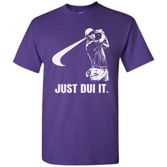 Just DUI It Funny Golf Swing Golfing T-Shirt Golf Player Athletic Sport Golfer