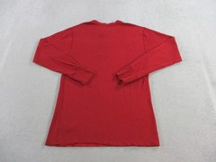 LL Bean Shirt Mens Medium Tall Red River Driver Henley Wool Blend Long Sleeve