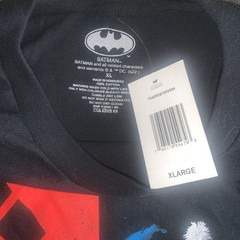NEW DC Comics Universe Batman Harley Quinn Animated Series Black Red Shirt Sz XL