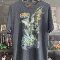Retro World Of Warcraft Charcoal Unisex T-Shirt S-5XL