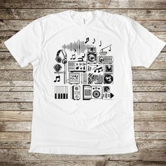 Audio Engineer Music Production T-Shirt, Abstract Music Design