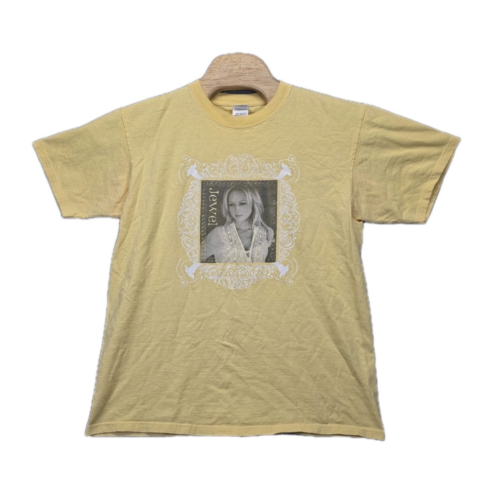 Vintage Jewel 2006 Tour T-Shirt Sz Large Yellow Concert Tee Anvil Y2K Authentic